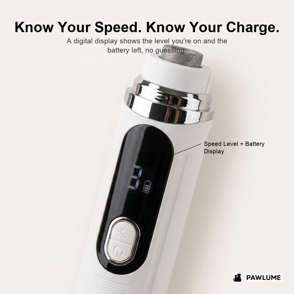 Pawlume digital speed and battery display
