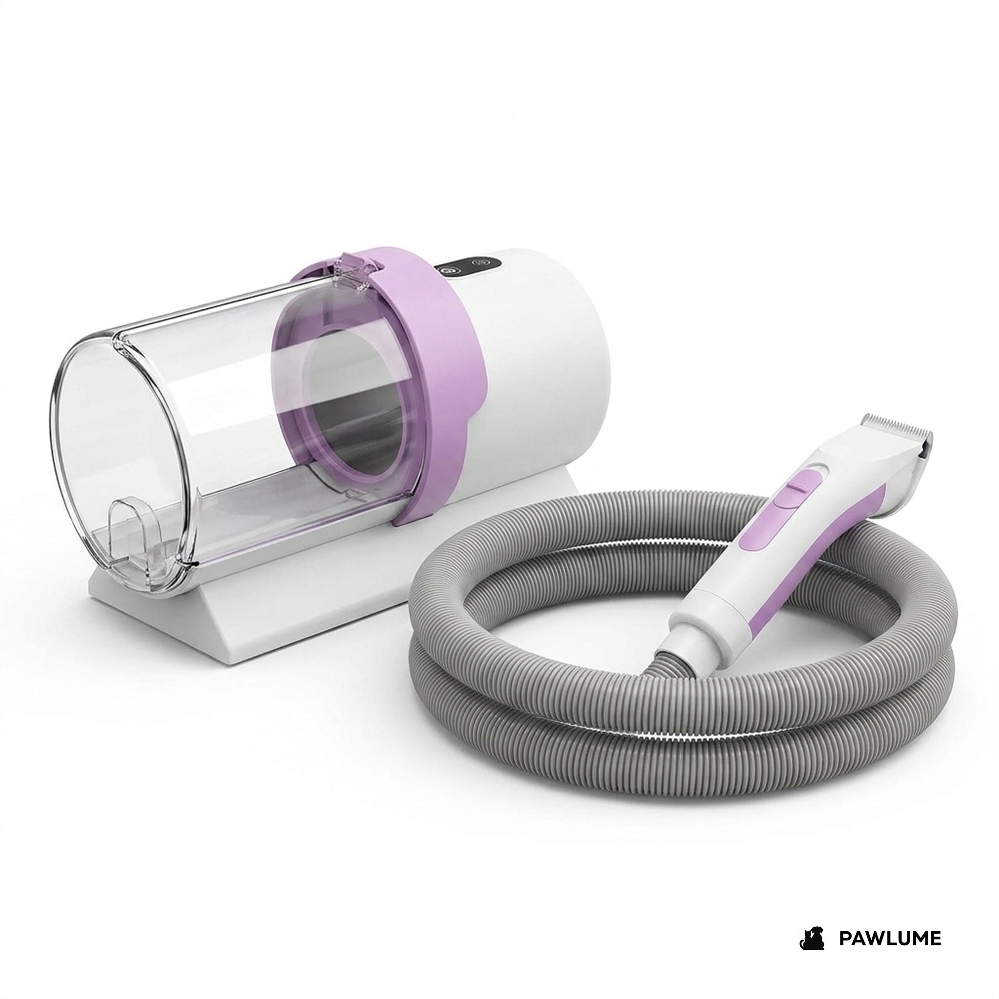 Pawlume grooming vacuum kit - full system hero shot